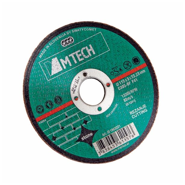 REZALNA PLOŠČA ZA KAMEN MTECH 115X3X22 MM C30S-BF