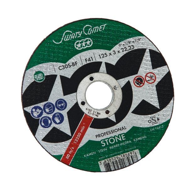 REZALNA PLOŠČA ZA KAMEN SWATYCOMET-P 125X3X22.23 MM C30S-BF