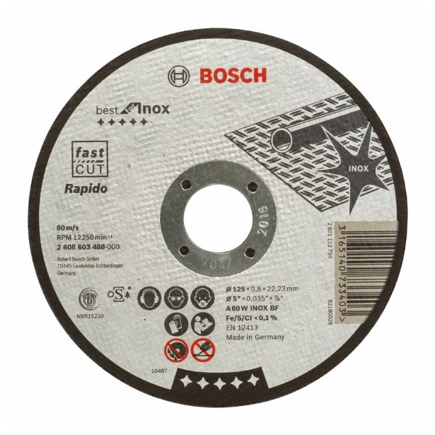 REZALNA PLOŠČA ZA RF BOSCH 125X0.8X22 MM