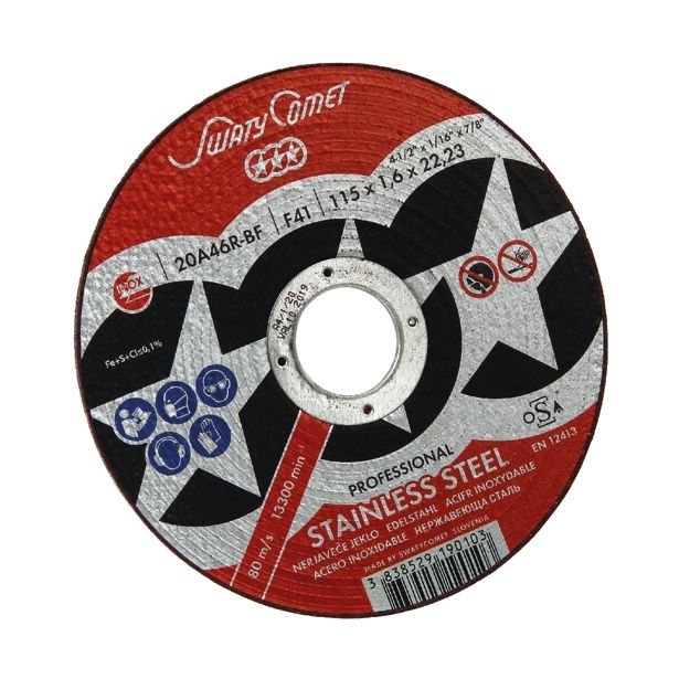 REZALNA PLOŠČA ZA RF SWATYCOMET-P 115X1.6X22.23MM 20A46R-BF INOX IN KOVINA