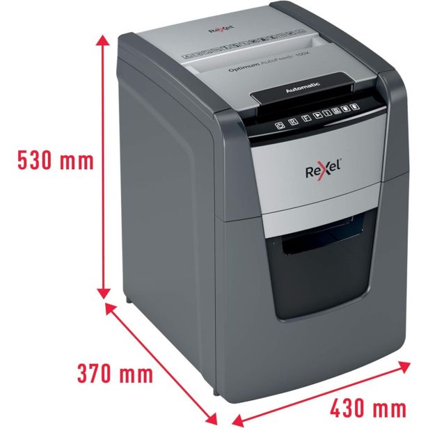 UNIČEVALNIK PAPIRJA REXEL AUTO+ 100X 4X28/P4 OPTIMUM 2020100XEU