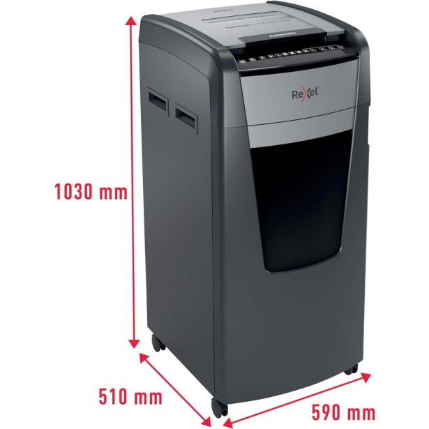 UNIČEVALNIK PAPIRJA REXEL AUTO+ 600X 4X30/P4 OPTIMUM 2020600XEU