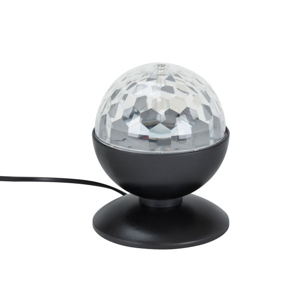 NAMIZNA SVETILKA PRISMA RGB-LED DISCO ČRNA