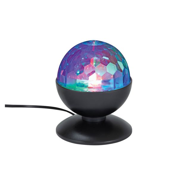 NAMIZNA SVETILKA PRISMA RGB-LED DISCO ČRNA