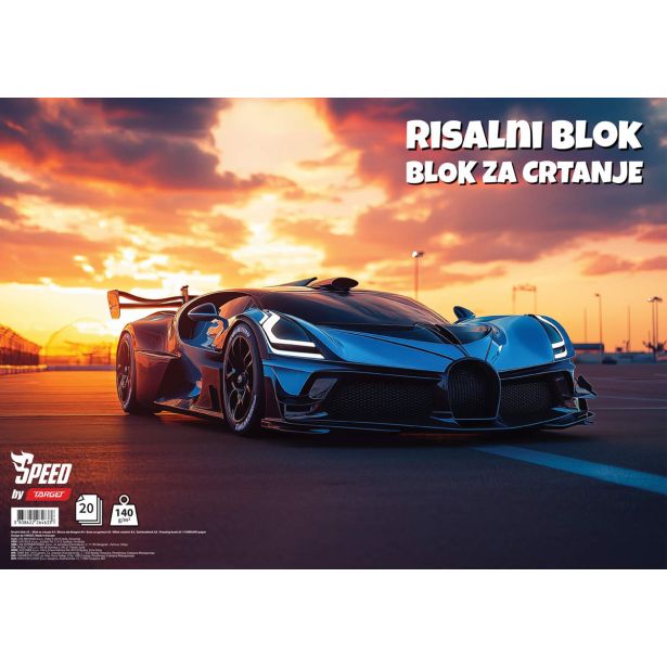 RISALNI BLOK TARGET A3 20 LISTOV 140GR. SPEED