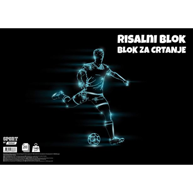 RISALNI BLOK TARGET A3 20 LISTOV 140GR. SPORT 27888