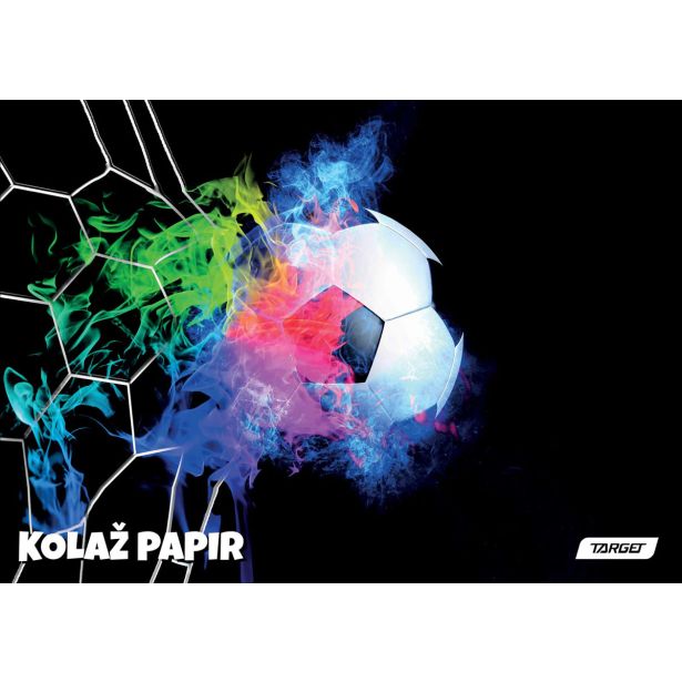 RISALNI LISTI,KOLAŽ PAPIR TARGET A4 20 LISTOV NEON VIBES 100GR. 28246