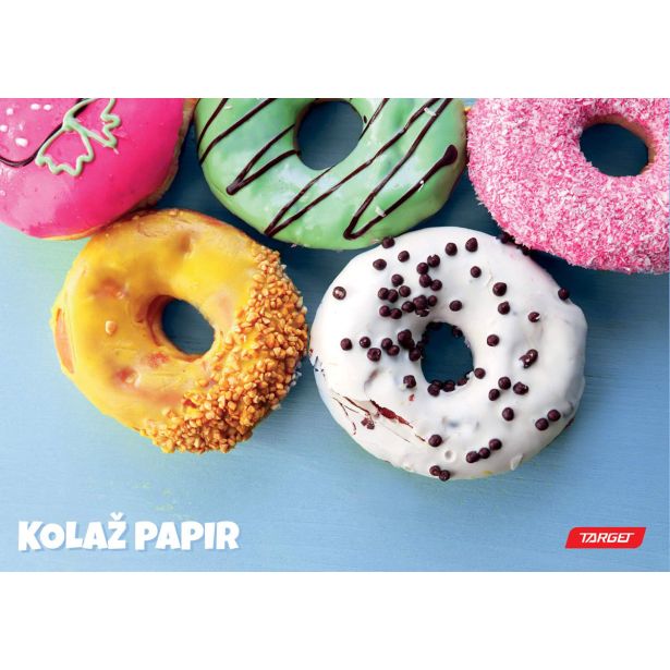 RISALNI LISTI,KOLAŽ PAPIR TARGET KOLAŽ PAPIR A4 20 LISTOV 100 GR. PERFUME 27891