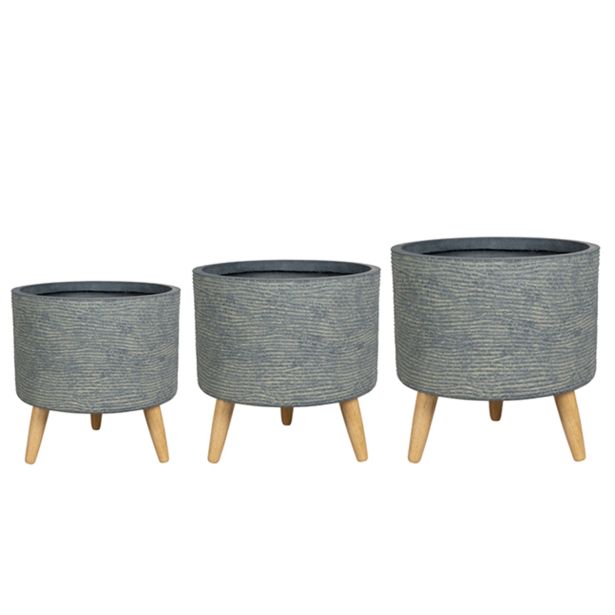 KERAMIČNI NOTRANJI LONEC TS RIVA EARTH 24 CM H28 NA STOJALU