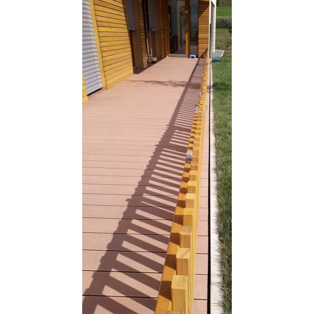 WPC DESKA ZA TERASO BAMBUSWPC RJAVA 2000X150X25 MM