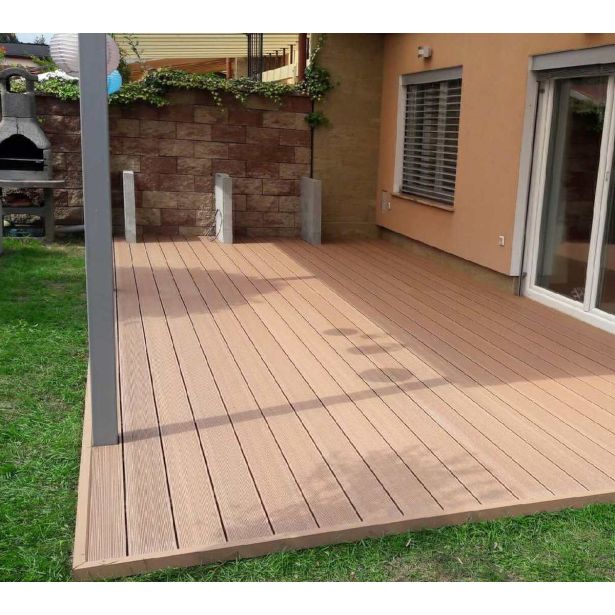 WPC DESKA ZA TERASO BAMBUSWPC RJAVA 2000X150X25 MM