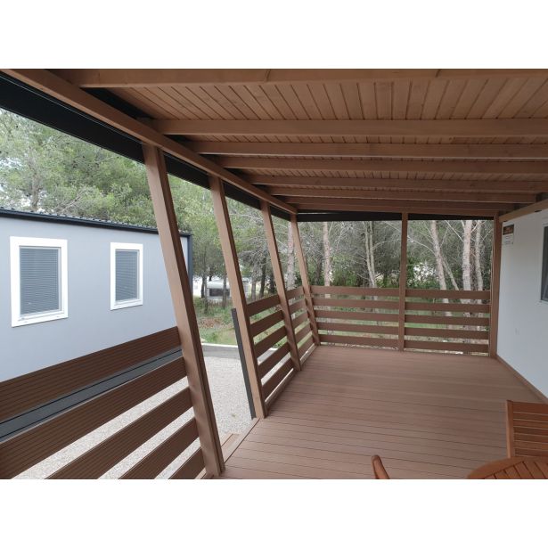 WPC DESKA ZA TERASO BAMBUSWPC RJAVA 2000X150X25 MM