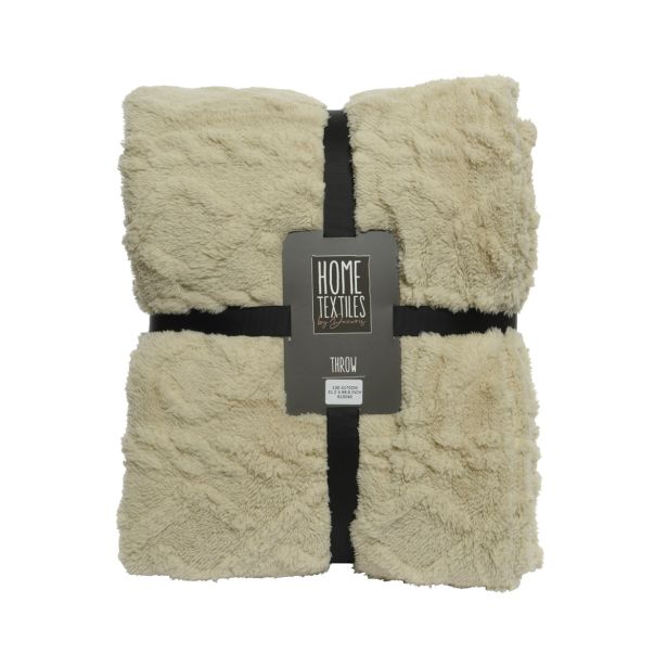 DEKORATIVNA ODEJA DECORIS RJAVA Z VZORCEM 130X170 CM