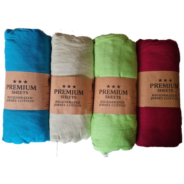 RJUHA PREMIUM SHEETS 160/180X200 JERSEY SORT. 100 BOMBAŽ