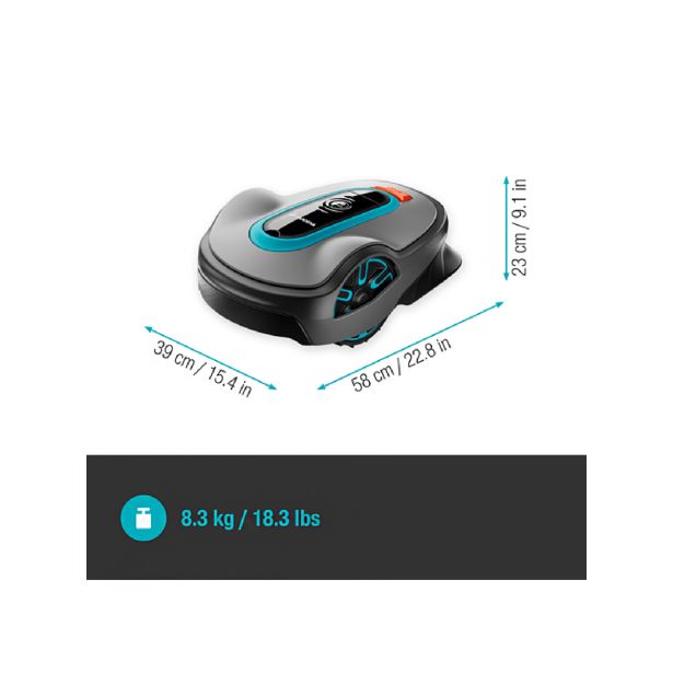 ROBOTSKA KOSILNICA GARDENA SMART SILENO LIFE 1000 SET