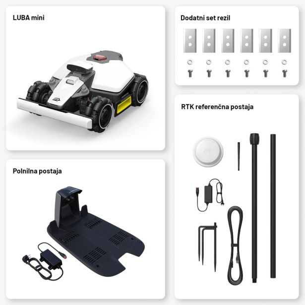 ROBOTSKA KOSILNICA MAMMOTION LUBA MINI 1500 AWD