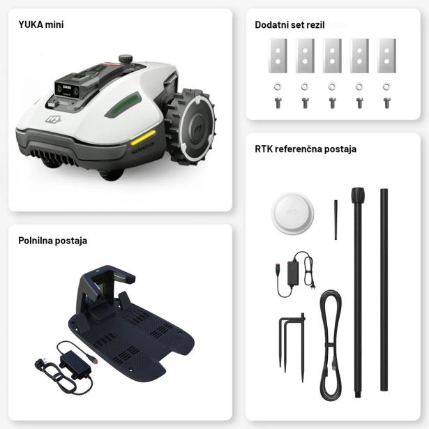 ROBOTSKA KOSILNICA MAMMOTION YUKA MINI 600 BELA