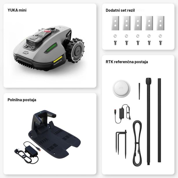 ROBOTSKA KOSILNICA MAMMOTION YUKA MINI 800 SIVA