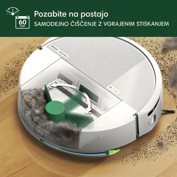 ROBOTSKI SESALNIK IROBOT COMBO 205 DUSTCOMPACTOR BEL