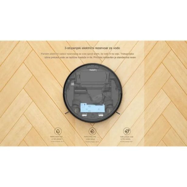 ROBOTSKI SESALNIK LYDSTO G1 ŽIROSKOPSKI NAVIGACIJSKI ČRN