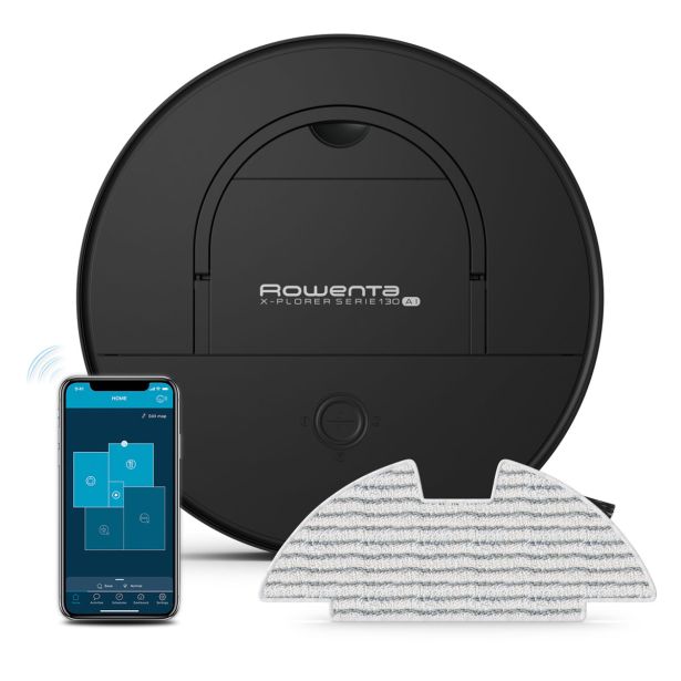ROBOTSKI SESALNIK ROWENTA X-PLORER SERIE 130 AI, RR9075WH, MOKRO-SUHI, ZA ALERGIKE IN HIŠNE LJUBLJENČKE
