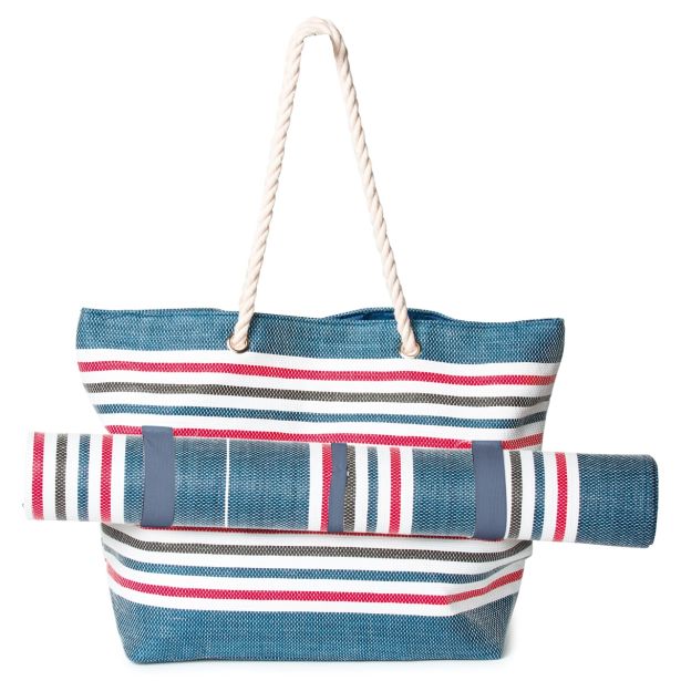 TORBA, NAHRBTNIK SORBETTO ROČNA CAPRI 61X53X20 CM Z ZADRGO + PODLOGA