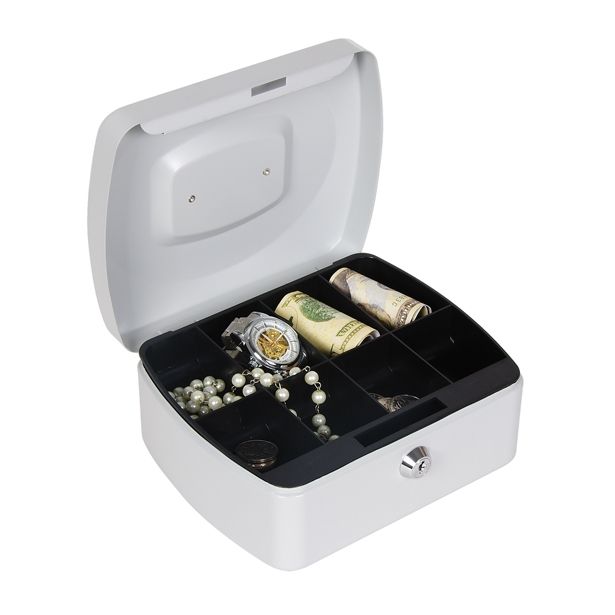 ROČNA KASETA ZA DENAR MQ 200X160X90 MM SIVA