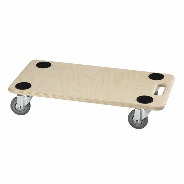 ROČNI VOZIČEK DÖRNER + HELMER VOZIČEK Z LESENO PLOŠČO 590X290MM MEHKA TLA 200KG