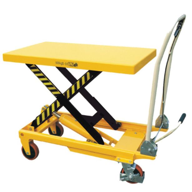 ROČNI VOZIČEK NOBLELIFT DVIŽNI, 500 KG,815X500 MM DVIG 880 MM