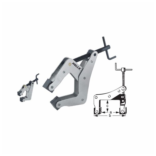 ROČNO IN MONTAŽNO ORODJE HOLEX VZPOREDNE SPONE 100MM VPENJALNA ROKA
