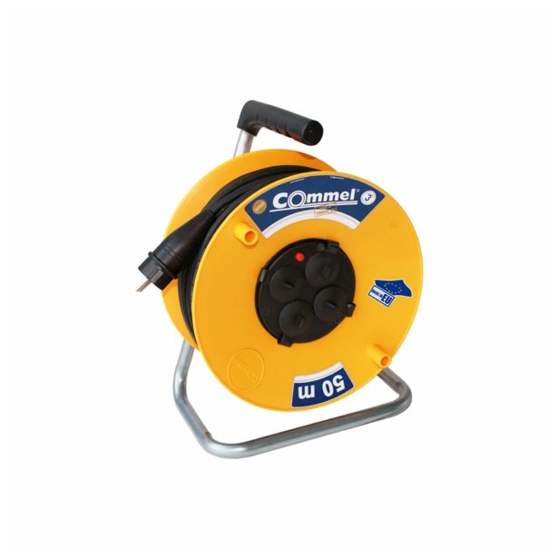 ROLETA - PVC VODNIK COMMEL 25M H05VV-F 3X2.5 4 ŠUKO VTIČNICA IP20