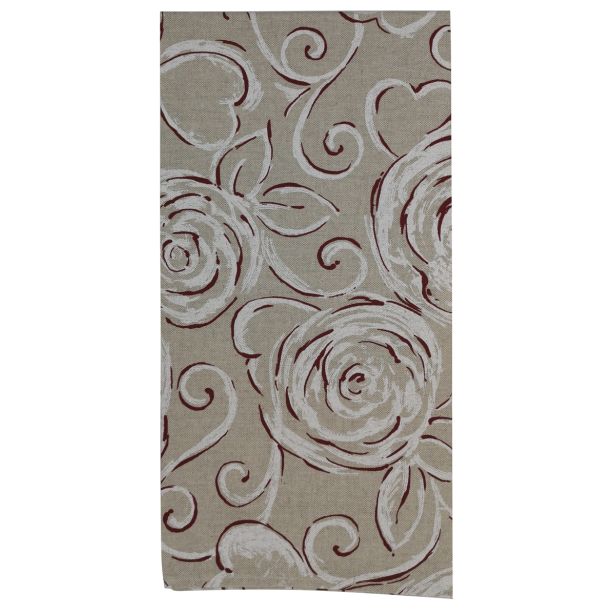 NAMIZNI NADPRT ROSE PASTELLO 90X90 CM BORDEAUX