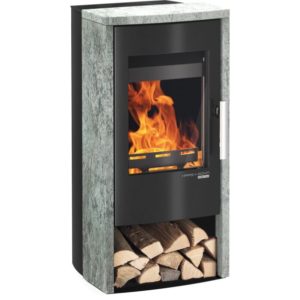 KAMINSKA PEČ HAAS+SOHN ROSENHEIM EASY 297.15 ST BISERNO ČRNA/SERPENTINO