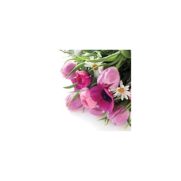 SERVIETE ROZA ROŽE 33X33