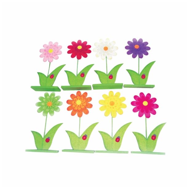 POMLADNA DEKORACIJA GLOSSTYLE ROŽA SORTIRANO 21 CM