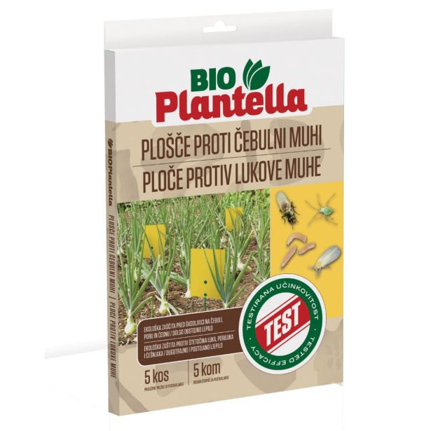 PAST ZA INSEKTE BIO PLANTELLA RUMENE PLOŠČE ČEBULNA MUHA 5 KOS