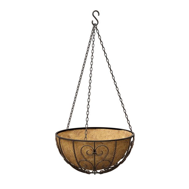 OBEŠANKA RUSTIC ITALIA 35 CM BRONZ S KOKOSOVIM VLOŽKOM