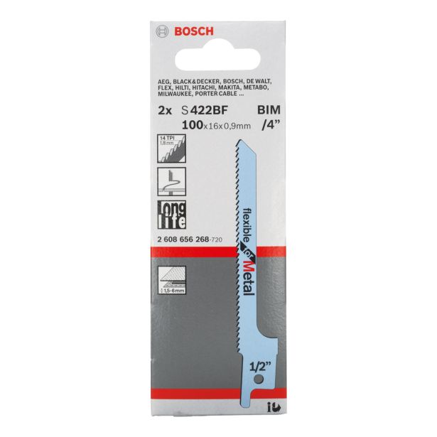 LIST SABLJASTE ŽAGE BOSCH S 422 BF 2-DELNI KOMPLET