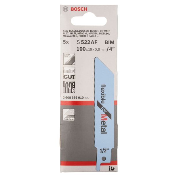 LIST SABLJASTE ŽAGE BOSCH S 522 AF 5-DELNI KOMPLET