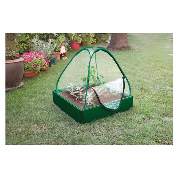 VISOKA GREDA, UMETNA MASA S POKRIVALOM 58X58X7CM