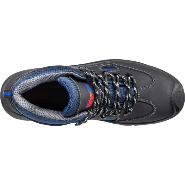 VISOKI DELOVNI ČEVLJI FOOTGUARD SAFE MID ŠT.39, ČRN/MODER S3 SRC