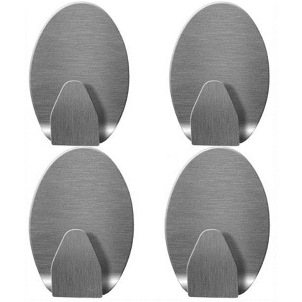 KOVINSKA OBEŠALNA KLJUKA WALTECO SAMOLEPILNA OKROGLA NERJAVNA ZAV=4KOS