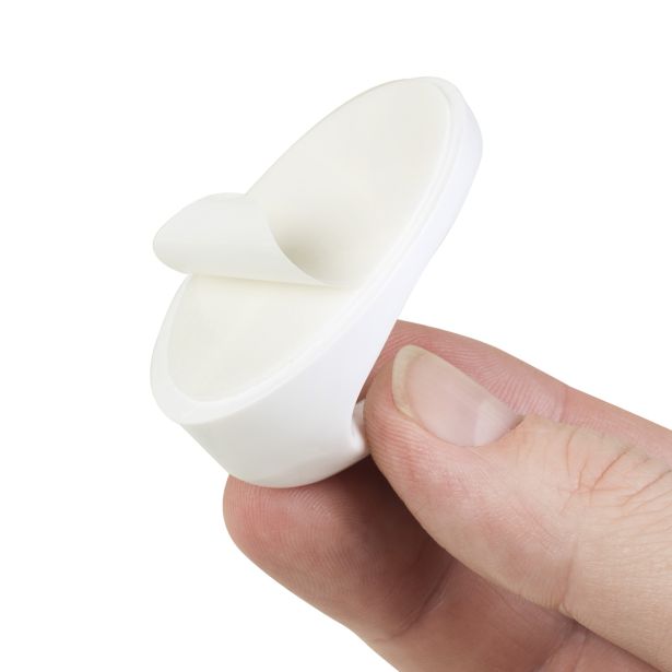 PVC OBEŠALNA KLJUKA WALTECO SAMOLEPILNA PVC BELA