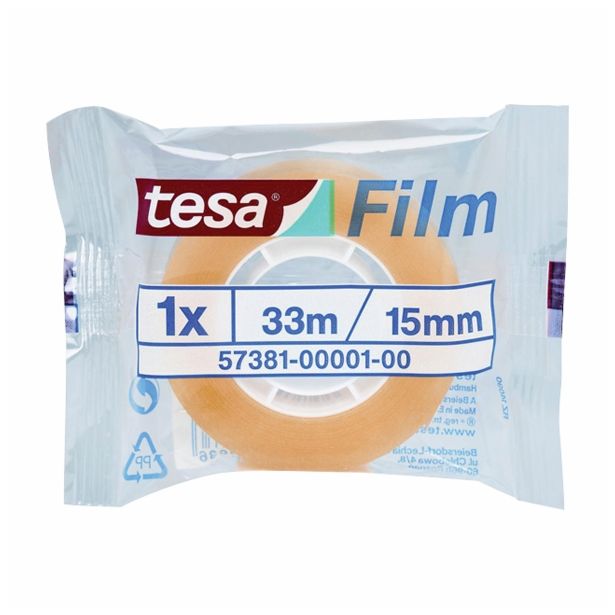 SAMOLEPILNI IZDELEK TESA STAND. FILM V SKRČNI FOLIJI 33 M X 15 MM