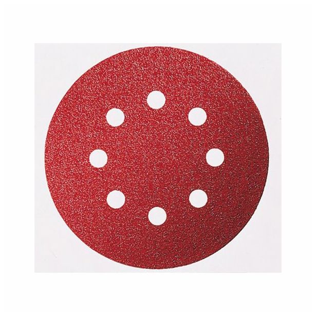 5-DELNI SET SAMOPRITRDILNIH BRUSNIH DISKOV BOSCH 125 MM K60 8 LUKENJ RUMENA BARVA ZA LES