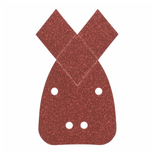 25-DELNI SET SAMOPRITRDILNIH BRUSNIH LISTOV BOSCH 170X98X20 MM G80/120/180 4 LUKNJE RDEČA BARVA ZA LES