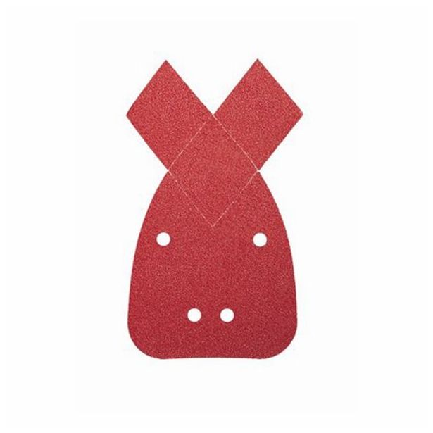 5-DELNI SET SAMOPRITRDILNIH BRUSNIH LISTOV BOSCH 95X135 MM K180 4 LUKNJE RDEČA BARVA ZA LES