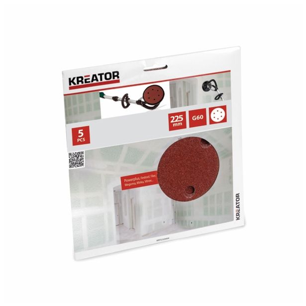 SAMOPRITRDILNI BRUSNI DISK  VARO 225 MM ZA ŽIRAFO G60 ZA STENE IN MAVČNE PLOŠČE