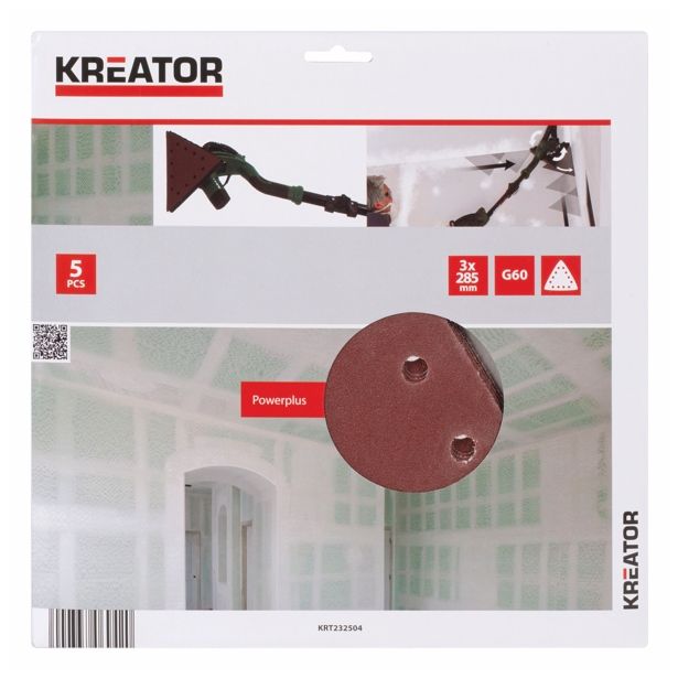 TRIKOTNI SAMOPRITRDILNI BRUSNI DISK  VARO 285 MMX3 ZA ŽIRAFO G60 ZA STENE IN MAVČNE PLOŠČE