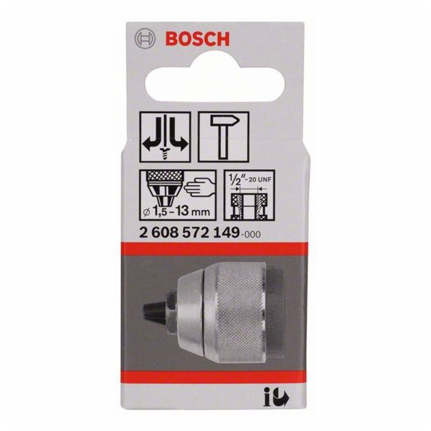 SAMOZATEZNA VRTALNA GLAVA BOSCH 1.5-13 MM 12.7 MM(1/2") HITROVPENJALNA GLAVA